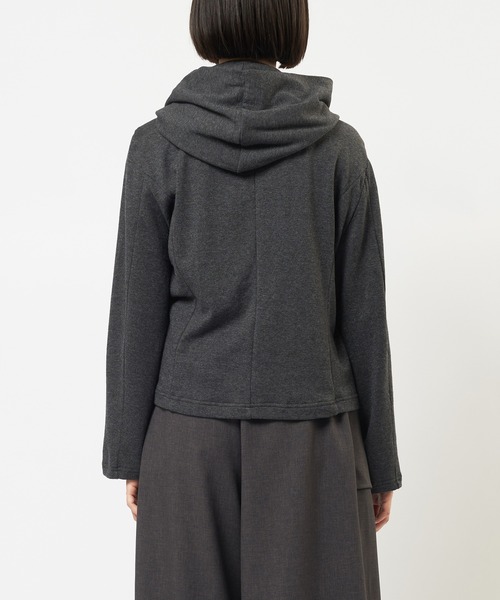 gomme（ゴム）の「フリルパーカー（パーカー・レディース・チャコールグレー/ブルー/ブラック・MEDIUM）」の18枚目の写真