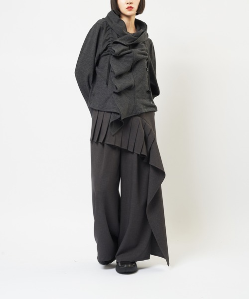 gomme（ゴム）の「フリルパーカー（パーカー・レディース・チャコールグレー/ブルー/ブラック・MEDIUM）」の14枚目の写真