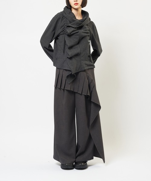 gomme（ゴム）の「フリルパーカー（パーカー・レディース・チャコールグレー/ブルー/ブラック・MEDIUM）」の15枚目の写真