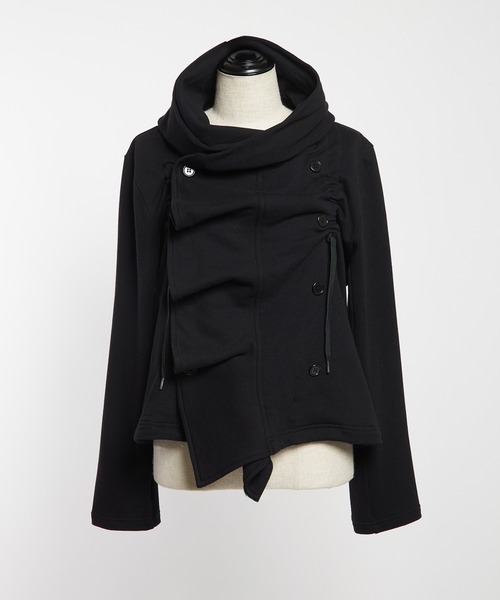 gomme（ゴム）の「フリルパーカー（パーカー・レディース・チャコールグレー/ブルー/ブラック・MEDIUM）」の19枚目の写真