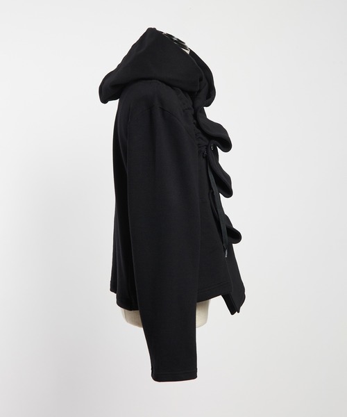 gomme（ゴム）の「フリルパーカー（パーカー・レディース・チャコールグレー/ブルー/ブラック・MEDIUM）」の22枚目の写真