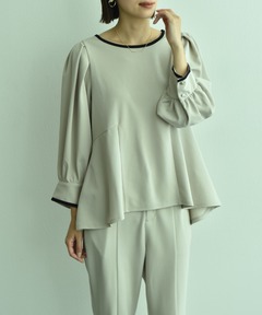 ペプラムアシメニットプルオーバー（ニット/セーター）｜SNIDEL