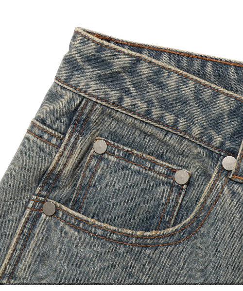 NICE GHOST CLUB（ナイスゴーストクラブ）の「DOODLE GRAPHIC WIDE JEANS_BLUE(NG2FFUD110A)（デニムパンツ・レディース・ブルー・SMALL/MEDIUM/LARGE）」の6枚目の写真