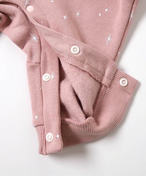 Ampersand（アンパサンド）の「【リンク】バラエティ裏毛起毛カバーオール（ロンパース・キッズ・グレー/ピンク/レッド/ネイビー・60/70/80）」の6枚目の写真