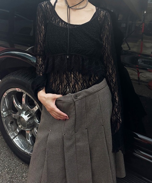 JENNY BOX PLEATED HALF SKIRT（スカート）｜Ameri（アメリ）の
