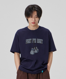[ファイトフォーライト]コットンルーズフィット半袖Tシャツ_スペースネイビー