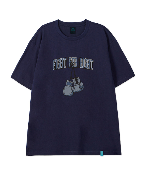 ASTRAL PROJECTION（アストラルプロジェクション）の「[ファイトフォーライト]コットンルーズフィット半袖Tシャツ_スペースネイビー（Tシャツ/カットソー・メンズ・その他・LARGE/MEDIUM/X-LARGE/XX-LARGE）」の2枚目の写真