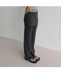 DEARSTALKER（ディアストーカー）の「D. BASIC RIBBED SHIRRING SKIRTPANTS - 2 COLOR（その他パンツ）」