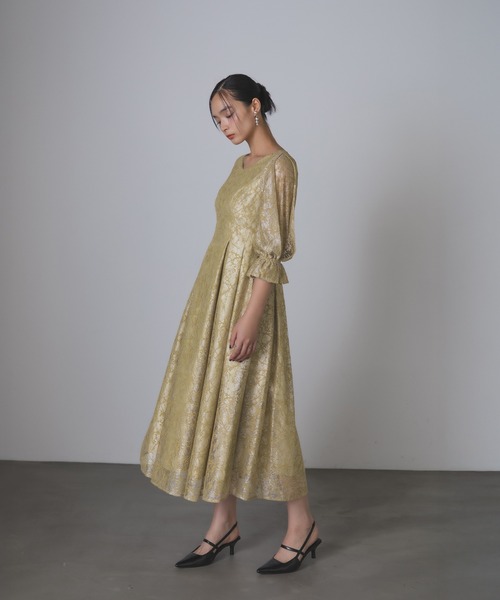 Rose of Sharon（ローズオブシャロン）の「総レースAラインドレス（ドレス・レディース・ブラック/イエロー/ベージュ/ライトカーキ・S/M）」の4枚目の写真