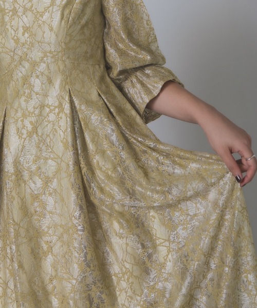 Rose of Sharon（ローズオブシャロン）の「総レースAラインドレス（ドレス・レディース・ブラック/イエロー/ベージュ/ライトカーキ・S/M）」の13枚目の写真