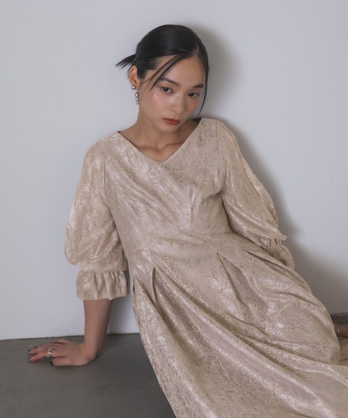 Rose of Sharon（ローズオブシャロン）の「総レースAラインドレス（ドレス・レディース・ブラック/イエロー/ベージュ/ライトカーキ・S/M）」の18枚目の写真