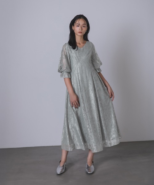 Rose of Sharon（ローズオブシャロン）の「総レースAラインドレス（ドレス・レディース・ブラック/イエロー/ベージュ/ライトカーキ・S/M）」の21枚目の写真