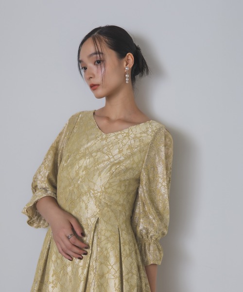 Rose of Sharon（ローズオブシャロン）の「総レースAラインドレス（ドレス・レディース・ブラック/イエロー/ベージュ/ライトカーキ・S/M）」の6枚目の写真