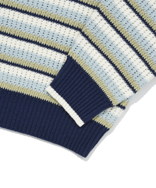 COVERNAT(カバーナット)の「マルチストライプクルーネックニットライム(ニット/セーター・レディース・その他・MEDIUM/SMALL/X-LARGE/LARGE)」の4枚目の写真