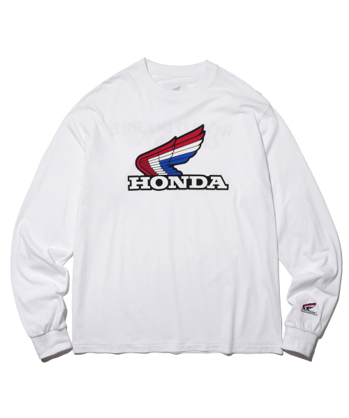 PHYPS MOTORCYCLE（フィップスモーターサイクル）の「[Archive line] Wing Logo Racing Long Sleeve_White（Tシャツ/カットソー・レディース・その他・SMALL/MEDIUM/LARGE/X-LARGE）」の2枚目の写真