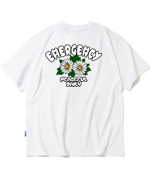 TRIPSHION(トリップション)の「ダブルデイジーフラワーグラフィックTシャツ - ホワイト(Tシャツ/カットソー・メンズ・その他・LARGE/MEDIUM/X-LARGE)」の1枚目の写真