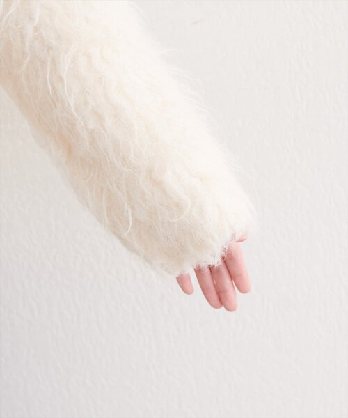natural couture（ナチュラルクチュール）の「シャギーカーデ（カーディガン/ボレロ・レディース・ブルー/オフホワイト/モカ/ピンク系その他/チャコールグレー・FREE）」の17枚目の写真