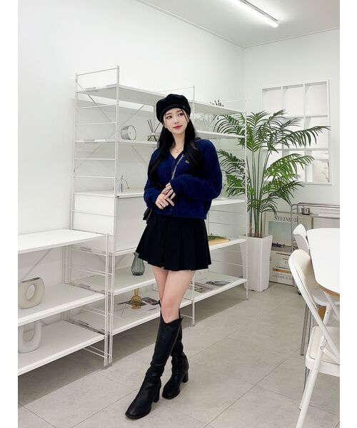 VERSE ONE(バースワン)の「EMBROIDERED LOGO CARDIGAN NAVY(NEW)(カーディガン/ボレロ・レディース・その他・SMALL/MEDIUM)」の9枚目の写真