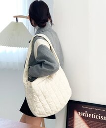 Waffle bag white