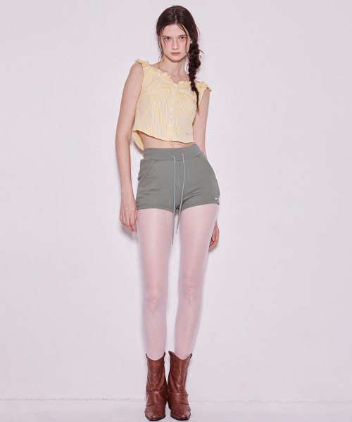 A.R.U（エイアールユー）の「RUFFLE SMOCK BLOUSE（シャツ/ブラウス・レディース・スカイブルー/イエロー・FREE）」の4枚目の写真