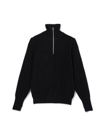 Half Zip-up Knit (Black)