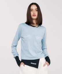 Pa Ribbon T-shirt Light Blue