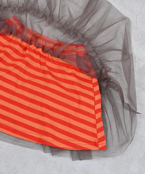 MARKEY'S(マーキーズ)の「ボーダーチュール重ねスカート(スカート・キッズ・ブラック系その他/ブラウン系その他/レッド系その他・S/M/L/LL)」の21枚目の写真