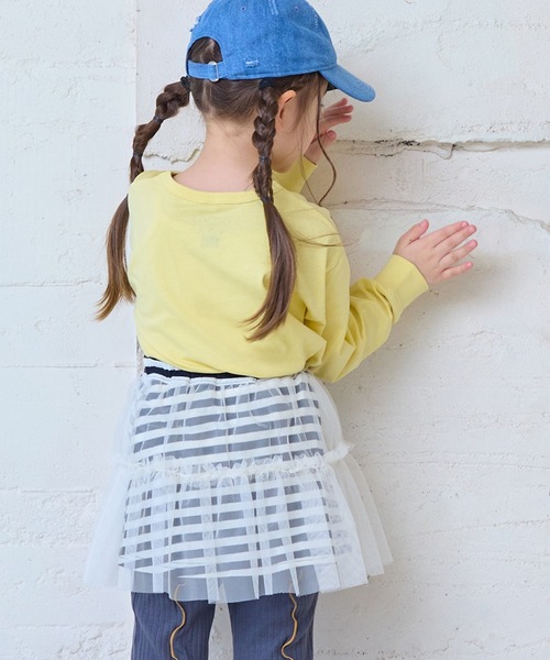 MARKEY'S(マーキーズ)の「ボーダーチュール重ねスカート(スカート・キッズ・ブラック系その他/ブラウン系その他/レッド系その他・S/M/L/LL)」の7枚目の写真