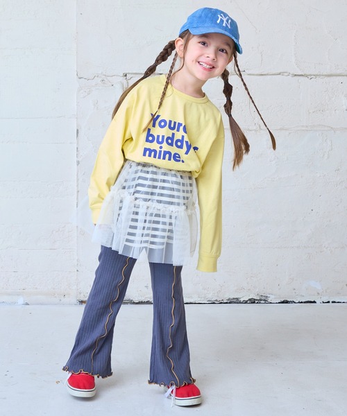 MARKEY'S(マーキーズ)の「ボーダーチュール重ねスカート(スカート・キッズ・ブラック系その他/ブラウン系その他/レッド系その他・S/M/L/LL)」の8枚目の写真