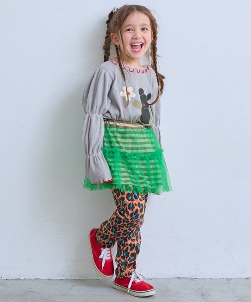 MARKEY'S(マーキーズ)の「ボーダーチュール重ねスカート(スカート・キッズ・ブラック系その他/ブラウン系その他/レッド系その他・S/M/L/LL)」の18枚目の写真