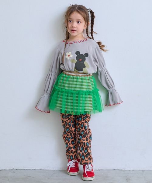 MARKEY'S(マーキーズ)の「ボーダーチュール重ねスカート(スカート・キッズ・ブラック系その他/ブラウン系その他/レッド系その他・S/M/L/LL)」の19枚目の写真