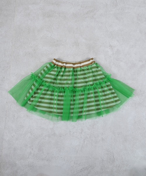 MARKEY'S(マーキーズ)の「ボーダーチュール重ねスカート(スカート・キッズ・ブラック系その他/ブラウン系その他/レッド系その他・S/M/L/LL)」の15枚目の写真