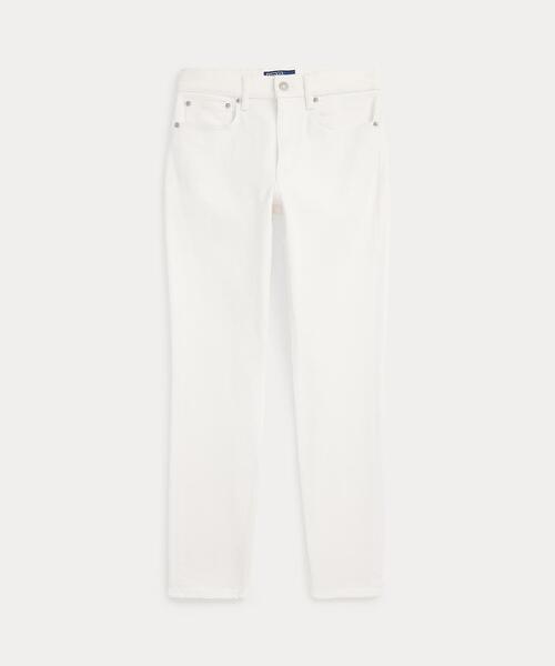 POLO RALPH LAUREN(ポロ ラルフ ローレン)の「ミッドライズ スーパースリム ジーンズ(デニムパンツ・レディース・ホワイト・24S/26S/27S/28S/29S/31S/32S/30S/25S)」の2枚目の写真