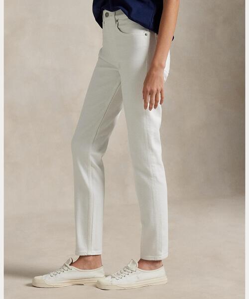 POLO RALPH LAUREN(ポロ ラルフ ローレン)の「ミッドライズ スーパースリム ジーンズ(デニムパンツ・レディース・ホワイト・24S/26S/27S/28S/29S/31S/32S/30S/25S)」の4枚目の写真