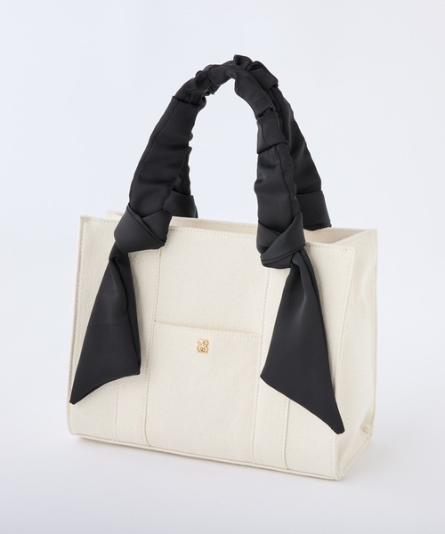 はるちゃん様　スイムダンクレア　黒　ハンドメイド セール】WEB限定/ギャザーハンドルミニトートバッグ（トートバッグ