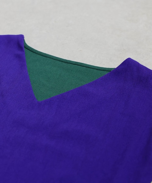 antiqua（アンティカ）の「カラーブロックワンピース（ワンピース・レディース・ブルー系その他・ONESIZE）」の11枚目の写真