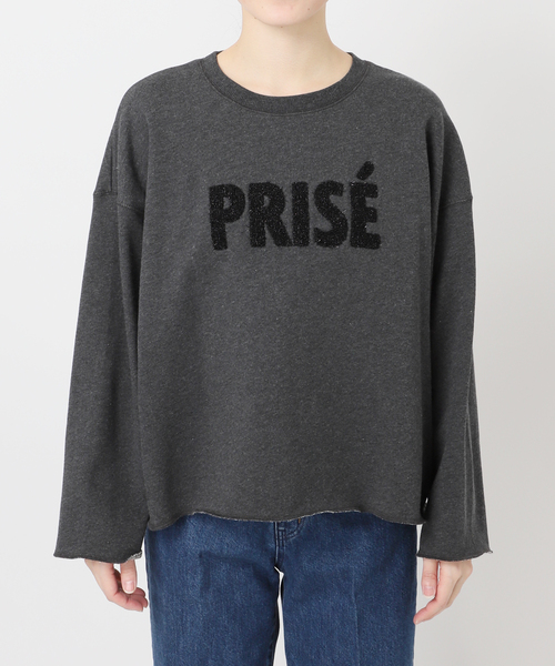 B.C STOCK(ベーセーストック)の「ラメサガラ刺繍ロングスリーブ(Tシャツ/カットソー・レディース・サックスブルー/ライトグレー/ピンク/チャコールグレー・FREE)」の8枚目の写真