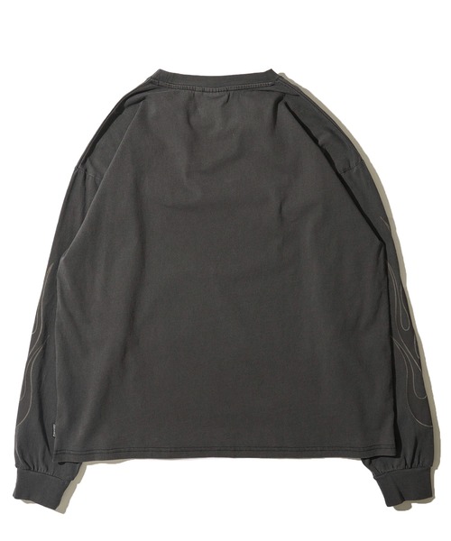 THRASHER（スラッシャー）の「【THRASHER / スラッシャー】ピグメント フレイムロゴプリント クルーネックロングスリーブTシャツ（Tシャツ/カットソー・メンズ・ブラウン/ピンク/チャコールグレー/グレー・X-LARGE/LARGE/MEDIUM）」の6枚目の写真