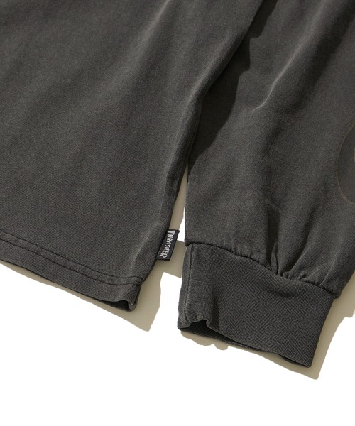 THRASHER（スラッシャー）の「【THRASHER / スラッシャー】ピグメント フレイムロゴプリント クルーネックロングスリーブTシャツ（Tシャツ/カットソー・メンズ・ブラウン/ピンク/チャコールグレー/グレー・X-LARGE/LARGE/MEDIUM）」の16枚目の写真