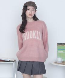 WEGO/モヘアタッチBROOKLYNロゴニット