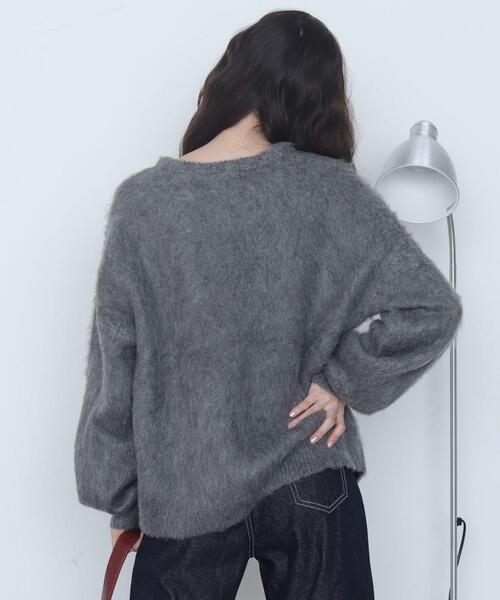 WEGO(ウィゴー)の「WEGO/モヘアタッチBROOKLYNロゴニット(ニット/セーター・レディース・グレー/レッド/ピンク・FREE)」の14枚目の写真