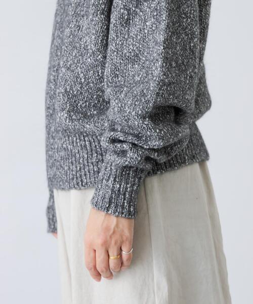 セール】コットンアルパカクルーネックニット（ニット/セーター）｜か