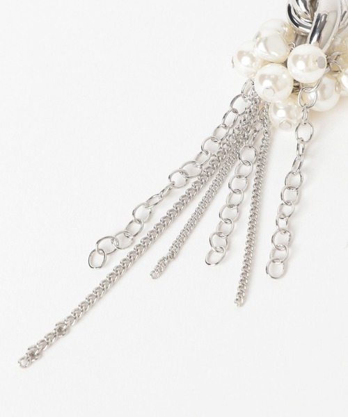 HARE（ハレ）の「パーツドロップイヤリング(HARE)（イヤリング・レディース・シルバー/ホワイト・FREE）」の18枚目の写真