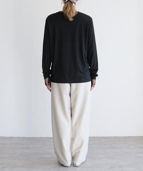 reca（レカ）の「襟&袖口ドットチュールトップス（Tシャツ/カットソー・レディース・ブラック/オフホワイト・M）」の19枚目の写真