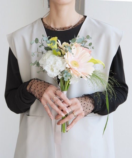 reca（レカ）の「襟&袖口ドットチュールトップス（Tシャツ/カットソー・レディース・ブラック/オフホワイト・M）」の16枚目の写真