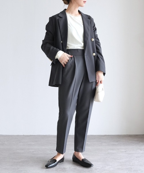 reca（レカ）の「襟&袖口ドットチュールトップス（Tシャツ/カットソー・レディース・ブラック/オフホワイト・M）」の5枚目の写真