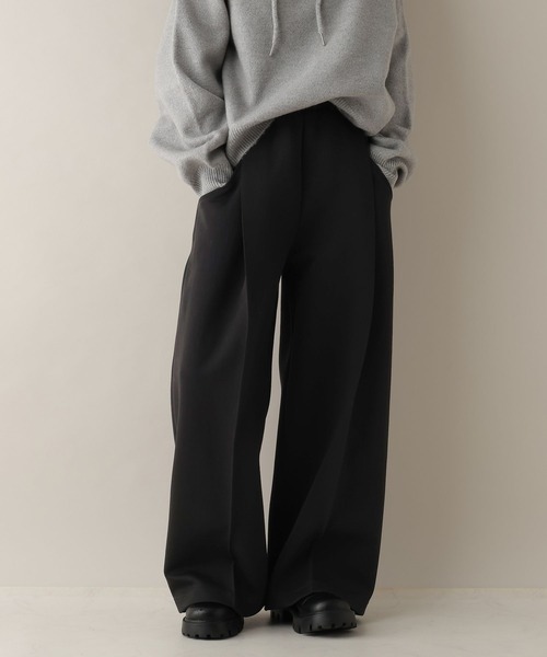 RAGEBLUE（レイジブルー）の「ピンタック/ポンチスウェットワイドパンツ/SET-UP対応（スウェットパンツ・レディース・ホワイト/ブラック・FREE）」の13枚目の写真