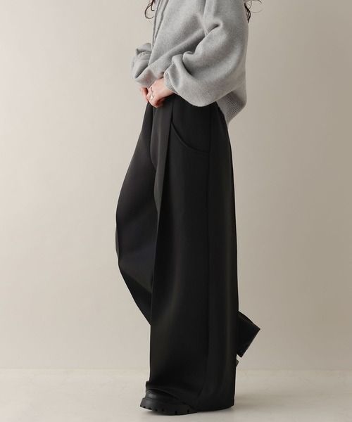 RAGEBLUE（レイジブルー）の「ピンタック/ポンチスウェットワイドパンツ/SET-UP対応（スウェットパンツ・レディース・ホワイト/ブラック・FREE）」の14枚目の写真