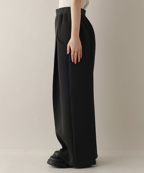 RAGEBLUE（レイジブルー）の「ピンタック/ポンチスウェットワイドパンツ/SET-UP対応（スウェットパンツ・レディース・ホワイト/ブラック・FREE）」の15枚目の写真