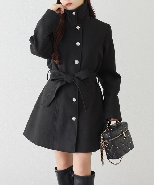 【premium order】リボンミドルコート/NICE CLAUP one after another NICE CLAUP｜リボンミドルコート/SMサイズあり